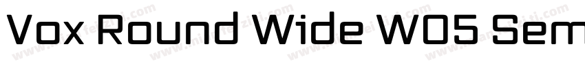 Vox Round Wide W05 Semibold字体转换